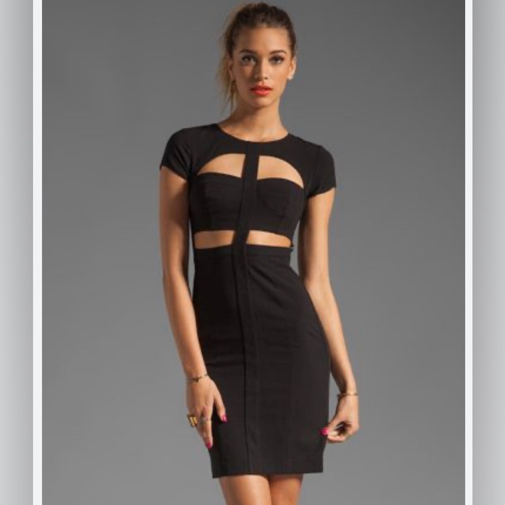 BCBGMaxazria Cut-Out Mini Dress